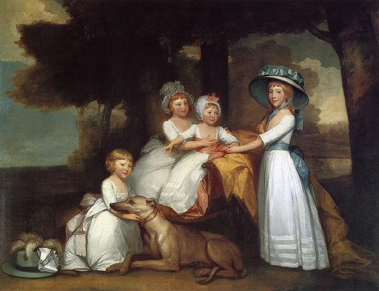 Gilbert Stuart The Children of the Second Duke of Northumberland by Gilbert Stuart oil painting picture